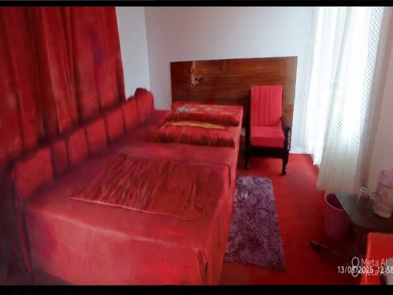 triple bed cottage room in chopta interior mountain view amar resort